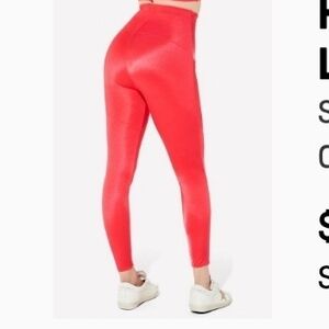 Vibrant Red High-Waisted Leggings